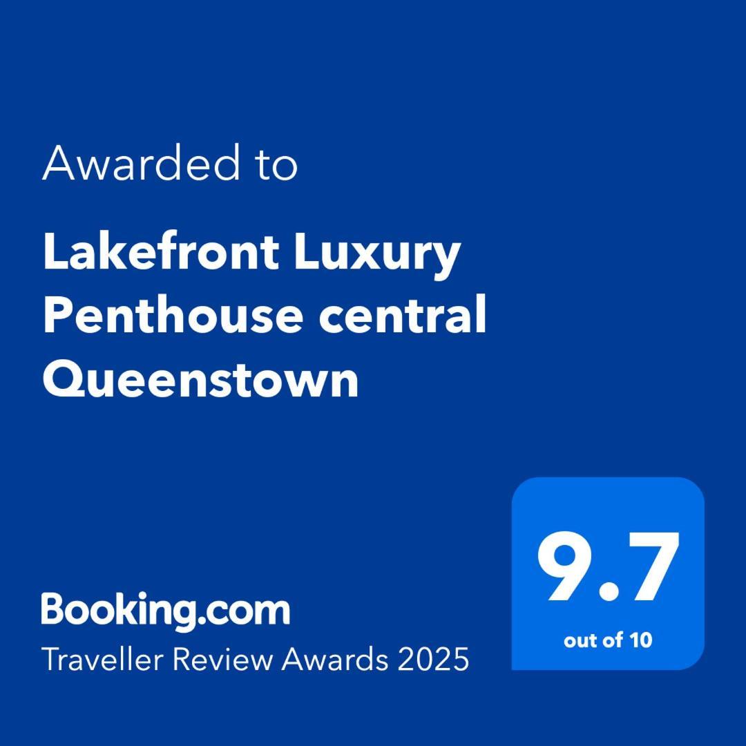 Lakefront Luxury Penthouse Central Queenstown Dış mekan fotoğraf